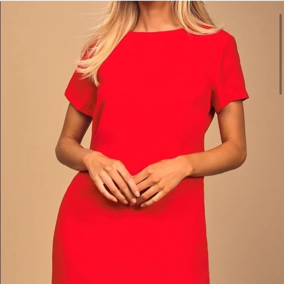 Lulus red shift dress - Picture 2 of 5